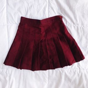 Maroon American Apparel Tennis Skirt